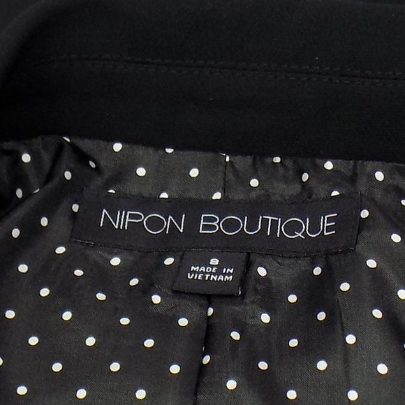 Nipon Boutique "Garden Oasis" 2-Piece Business Suit Black Size 8 NWT - Picture 9 of 16